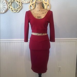 Codigo 2 piece crop top skirt set